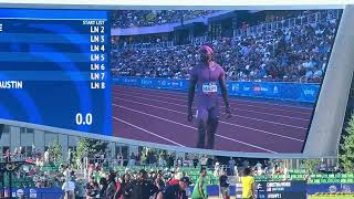 Did Cravon Gillespie False Start Men’s 100m Round 1 Heat 1 2024 US Olympic Trials [upl. by Carmelo]