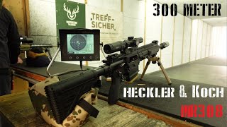 Heckler amp Koch MR308 13 Zoll 308 win  300 Meter Schusstest [upl. by Noitna954]