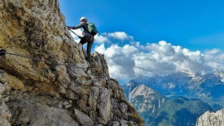 Der Mittenwalder Höhenweg  einer der schönsten Klettersteige Deutschlands [upl. by Aerehs]