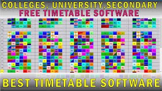 Best Free TimeTable Generating Software For Schools and Colleges ASC TUTORIAL [upl. by Marlane]