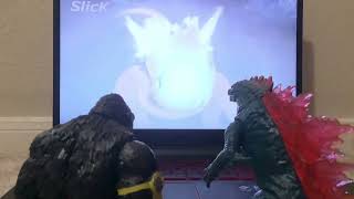 Godzilla and Kong react to Shimo VS King Ghidorah  Monsterverse  Animation [upl. by Ardekahs]