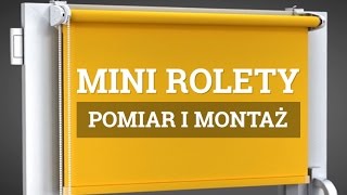 Rolety MINI z żyłkami  montaż [upl. by Nylaehs]