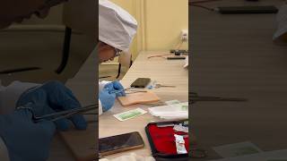 Suture class medical students 🏥👩🏻‍⚕️ mbbs in Russia 🇷🇺 medical russia mbbsrus mbbs yt [upl. by Ymrots]