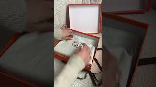 Hermes bag unboxing the prettiest bag bagunboxing designerhandbags [upl. by Gamaliel]