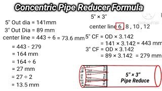 How To Concentric Pipe Reducer Formula And Detail [upl. by Garlen813]