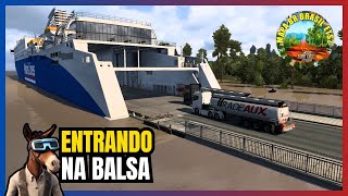 Viajando de balsa pelo norte do Brasil em comboio no ETS2  Mapa BR Brasil ⛴️🚛 [upl. by Enimrej874]