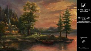 Morning Light Lake from The Thomas Kinkade Vault  Gallery Lighting Experience [upl. by Volin]