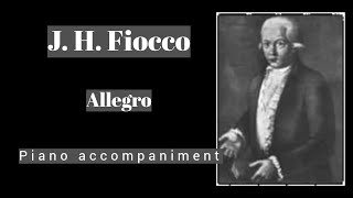 Fiocco  Allegro  Piano Accompaniment [upl. by Drawe721]