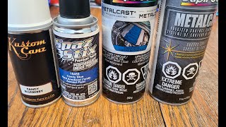 Best candy blue aerosol paint  spaz stix vs kustom canz vs dupli color [upl. by Nohsyar359]