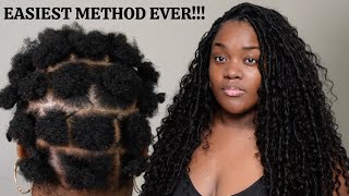 EASIEST CROCHET METHOD EVER Beginner Friendly Boho Locs by Eayon Hair  Black girl hairstyles [upl. by Ruben]