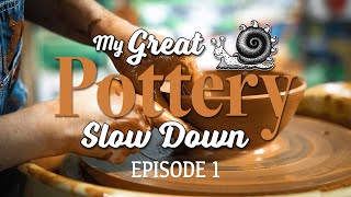 My Great Pottery Slowdown  Episode 1 Main Make 5 Stackable Ceramic Bowls Thrown on Potters Wheel [upl. by Hegyera412]