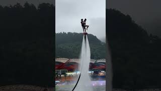 Flyboard montage  water jetpack water world this is to high shorts [upl. by Igic]