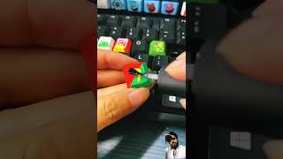 keyboard rubikscube mechanicalkeyboard cube ronaldo tiktok trending art [upl. by Eerrahs]