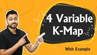 4 Variable KMap with examples  Design KMap  Minimization in Digital Electronics [upl. by Aicile]