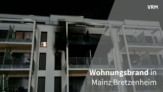 Wohnungsbrand in Mainz Bretzenheim [upl. by Schoof]