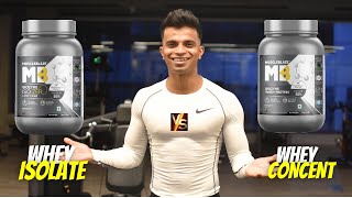 WHEY ISOLATE Vs WHEY CONCENTRATE  BEST FORM OF WHEY PROTEIN [upl. by Gnah]