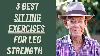 SENIORS  BEST 3 SITTING EXERCISES FOR LEG STRENGTH [upl. by Chee]