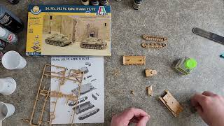 Building the Italeri 172 scale Panzer IV Ausf F2 Part 1 Battle for the Reichstag Diorama Set [upl. by Ocramed]