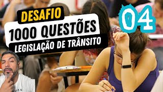 DESAFIO 1000 QUESTÕES DE TRÂNSITO  04 [upl. by Ahseret]