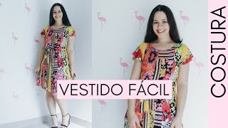 O VESTIDO MAIS FÁCIL DO MUNDO  COSTURA PARA INICIANTES  ELLEN BORGES [upl. by Laing276]