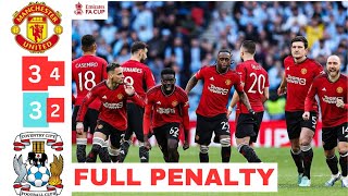 Man United vs Coventry City Penalty Shootout 42 [upl. by Jopa779]