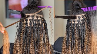 SMALL KNOTLESS GODDESS BOX BRAIDS  BEGINNER FRIENDLY  VERY DETAILED  KNOTLESSBOXBRAIDS [upl. by Akinimod]