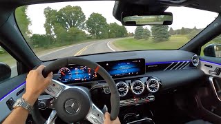 2020 MercedesAMG A35 Sedan  POV Driving Impressions [upl. by Aeslehc810]