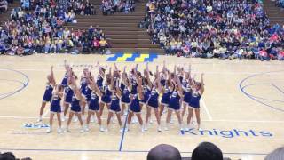 Castle Cheerleaders  Pep Assembly 💙💛  February 10 2017 [upl. by Cita948]