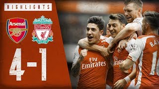 🔥 OZILS FREEKICK 🔥 Arsenal 41 Liverpool  Highlights  April 4 2015 [upl. by Airrat]