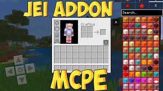 Addon Jei For Minecraft PE Bedrock  Just Enough Items [upl. by Ahsaret967]