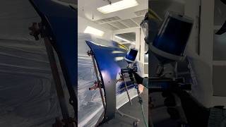 PAINTING A BLUE TOYOTA TACOMA AUTOBODY COLLISION REPAIR [upl. by Lethia]