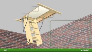 LWP LWSP Fakro Attic Ladder Instructional Video [upl. by Einnal509]