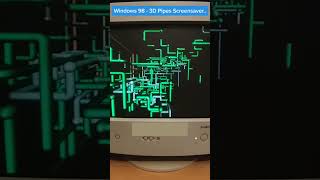 Windows 98  3D Pipes Screensaver windows98 screensaver oldpc [upl. by Ahsyat564]