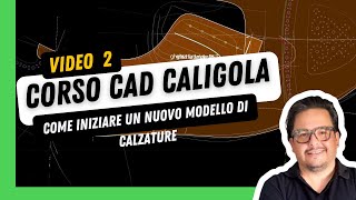 Tutorial Caligola CAD 2D Come Iniziare un Nuovo Progetto per CalzatureVideo 02 [upl. by Aia246]