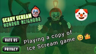 PLAYING A COPY OF ICE SCREAM GAME 😝🤷‍♂️ [upl. by Myrlene]