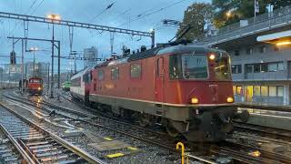 Re 44 11156 mit IC Bt und IC2020 AD Wagen [upl. by Siulesoj245]