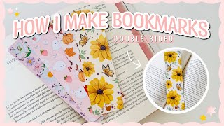 How To Make Bookmarks  Double Sided 📚✨ procreate tutorial for double sided bookmarks [upl. by Artina376]