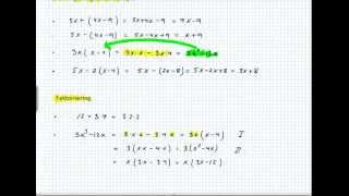 Förenkling och förkortning av algebraiska uttryck [upl. by Keri]