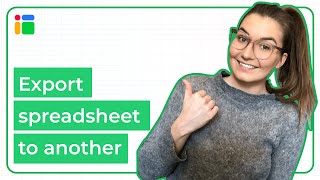 Export one spreadsheet to the other in Google Sheets [upl. by Cudlip184]