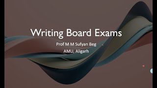 Writing Board Exams  Tips and Tricks [upl. by Onirotciv391]