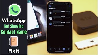 WhatsApp Not Showing My Contact Name on iPhone How To Fix [upl. by Muriel345]