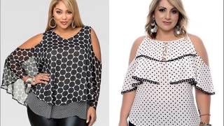 BLUSAS PARA GORDITAS ♥ MODA 2018 2019 [upl. by Dryden]