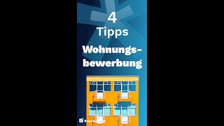 Bewerbung für eine Wohnung 4 Tipps shorts [upl. by Sim]