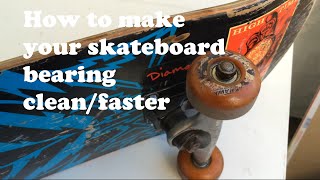 How to make your skateboard bearings cleanfaster [upl. by Sherburn]