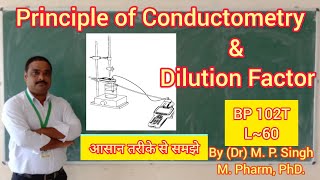 Principle of Conductometric Titrations  Dilution Factor  Pharmaceutical Analysis  BP 102T  L60 [upl. by Htenek770]