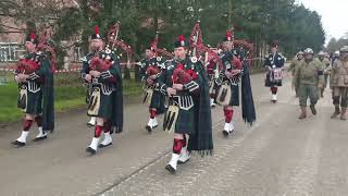 Bagpipers at the army Day at Leopoldsburg 2024 [upl. by Marella]