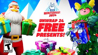 Fortnite Winterfest 2024 ALL PRESENTS [upl. by Norej]