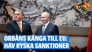 Ungerns premiärminister kritiserar sanktionerna mot Ryssland Måste hävas [upl. by Tremain169]