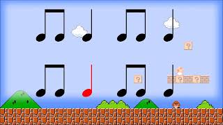 Mario Theme Rhythm Video Level 1 [upl. by Hilel988]