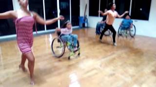 Wheelchair dance class in JOY Cancun 2016 [upl. by Sonni]